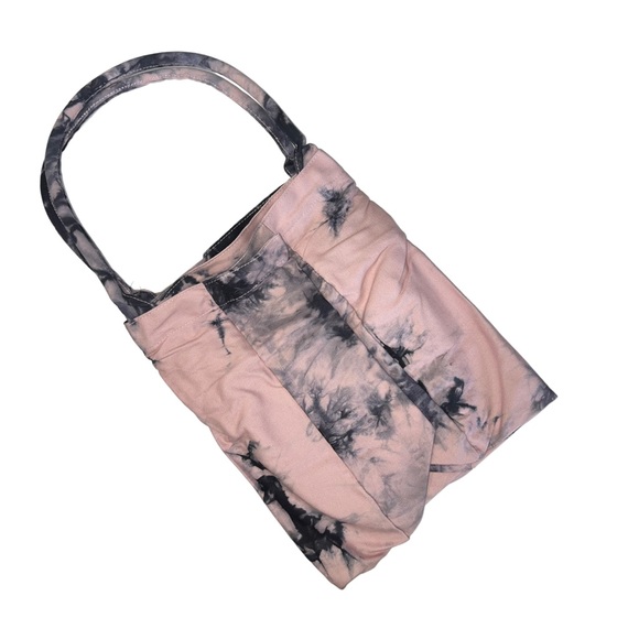 PINK Victoria's Secret XL Pink Marble Tye-Dye Logo Canvas Tote Bag - Picture 10 of 15